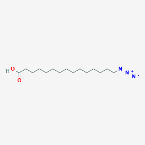 molecular formula C15H29N3O2 B3395779 15-Azidopentadecanoic acid CAS No. 118162-46-2