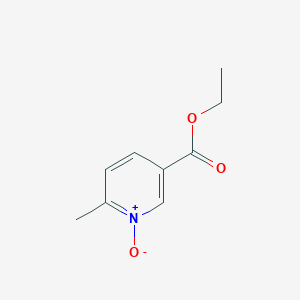 molecular formula C9H11NO3 B3395804 Ethyl 6-methyl-1-oxo-1lambda~5~-pyridine-3-carboxylate CAS No. 13720-81-5