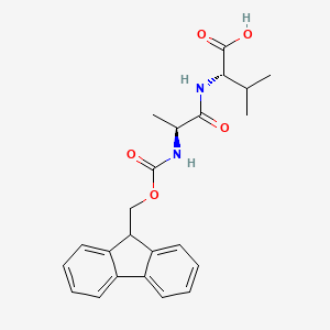 molecular formula C23H26N2O5 B3395813 L-Valine, N-[N-[(9H-fluoren-9-ylmethoxy)carbonyl]-L-alanyl]- CAS No. 139928-72-6
