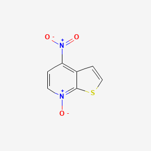 molecular formula C7H4N2O3S B3395836 4-Nitro-7-oxo-7lambda~5~-thieno[2,3-b]pyridine CAS No. 25557-51-1
