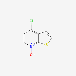 molecular formula C7H4ClNOS B3395841 4-chloro-7-oxidothieno[2,3-b]pyridin-7-ium CAS No. 25557-54-4