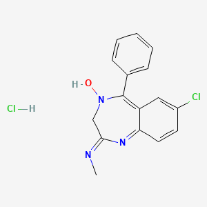 molecular formula C16H15Cl2N3O B3395894 Chlordiazepoxide hydrochloride 