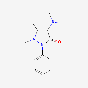 molecular formula C13H17N3O B3395922 Aminopyrine CAS No. 58-15-1