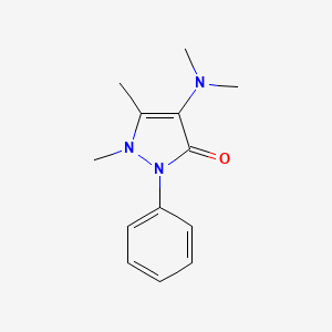 molecular formula C13H17N3O B3395922 氨基比林 CAS No. 58-15-1