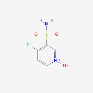 molecular formula C5H5ClN2O3S B3395931 4-Chloro-1-oxidopyridin-1-ium-3-sulfonamide CAS No. 58155-57-0