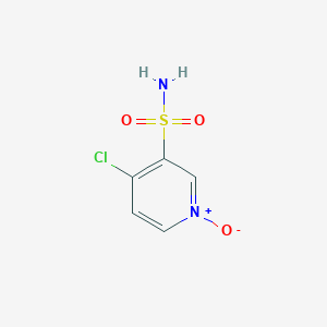 4-Chloro-1-oxo-1lambda~5~-pyridine-3-sulfonamide