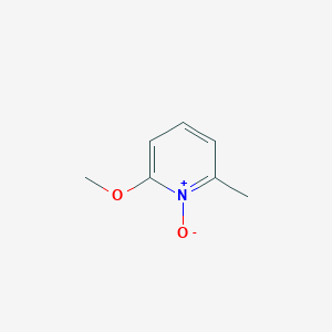 molecular formula C7H9NO2 B3395955 2-Methoxy-6-methyl-1-oxidopyridin-1-ium CAS No. 63071-04-5