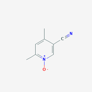 molecular formula C8H8N2O B3395974 4,6-Dimethyl-1-oxidopyridin-1-ium-3-carbonitrile CAS No. 7497-35-0