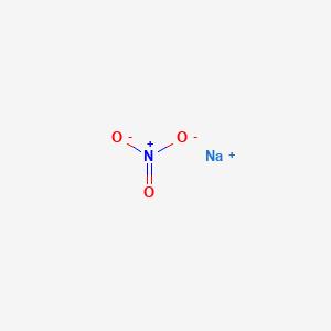 molecular formula NaNO3<br>NNaO3 B3395988 硝酸钠 CAS No. 7631-99-4