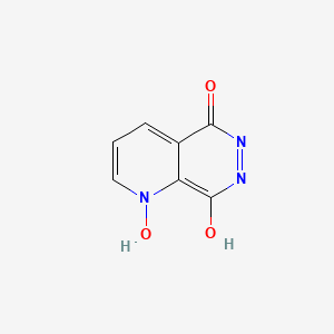 molecular formula C7H5N3O3 B3396006 1,8-Dihydroxypyrido[2,3-d]pyridazin-5(1H)-one CAS No. 89663-08-1