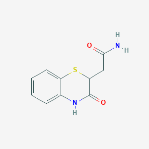 2H-1,4-Benzothiazine-2-acetamide, 3,4-dihydro-3-oxo-