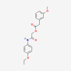[(4-Ethoxyphenyl)carbamoyl]methyl 2-(3-methoxyphenyl)acetate