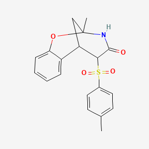 9-Methyl-12-(4-methylbenzenesulfonyl)-8-oxa-10-azatricyclo[7.3.1.0^{2,7}]trideca-2,4,6-trien-11-one