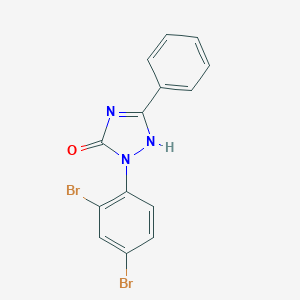 2-(2,4-dibromophenyl)-5-phenyl-1H-1,2,4-triazol-3-one