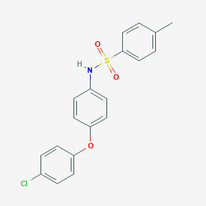 molecular formula C19H16ClNO3S B339642 N-[4-(4-chlorophenoxy)phenyl]-4-methylbenzenesulfonamide 