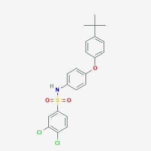 molecular formula C22H21Cl2NO3S B339649 N-[4-(4-tert-butylphenoxy)phenyl]-3,4-dichlorobenzenesulfonamide 