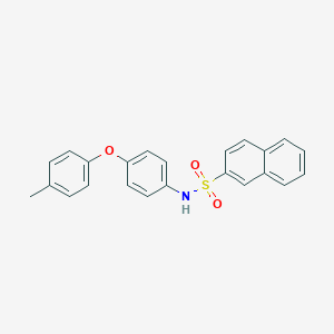 molecular formula C23H19NO3S B339664 N-[4-(4-methylphenoxy)phenyl]naphthalene-2-sulfonamide 