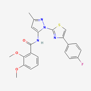 N-(1-(4-(4-fluorophenyl)thiazol-2-yl)-3-methyl-1H-pyrazol-5-yl)-2,3-dimethoxybenzamide