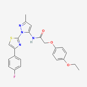 2-(4-ethoxyphenoxy)-N-(1-(4-(4-fluorophenyl)thiazol-2-yl)-3-methyl-1H-pyrazol-5-yl)acetamide