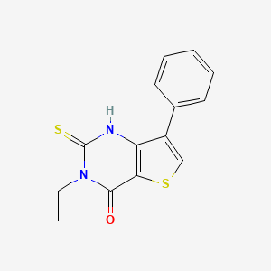 3-ethyl-7-phenyl-2-thioxo-2,3-dihydrothieno[3,2-d]pyrimidin-4(1H)-one