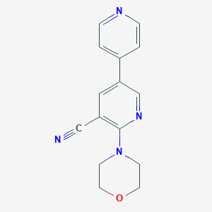3-Cyano-2-morpholino-5-(pyrid-4-yl)pyridine