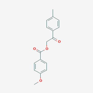 molecular formula C17H16O4 B339761 2-(4-Methylphenyl)-2-oxoethyl 4-methoxybenzoate 