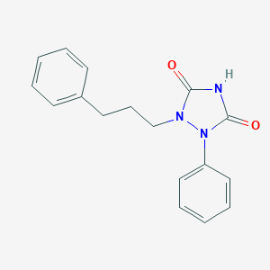 molecular formula C17H17N3O2 B033980 Bicarbamimide, 2-phenyl-3-(3-phenylpropyl)- CAS No. 108014-42-2