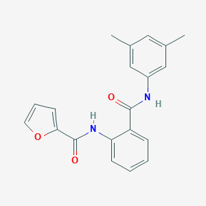molecular formula C20H18N2O3 B339811 N-{2-[(3,5-dimethylanilino)carbonyl]phenyl}-2-furamide 