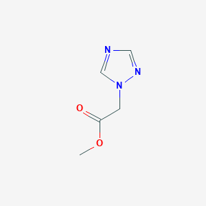 molecular formula C5H7N3O2 B033983 methyl 2-(1H-1,2,4-triazol-1-yl)acetate CAS No. 106535-16-4