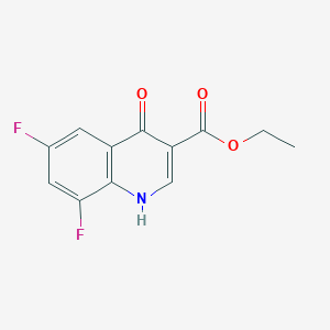 molecular formula C12H9F2NO3 B033992 Ethyl 6,8-difluoro-4-hydroxyquinoline-3-carboxylate CAS No. 107555-38-4