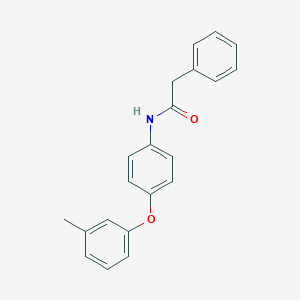 molecular formula C21H19NO2 B339965 N-[4-(3-methylphenoxy)phenyl]-2-phenylacetamide 