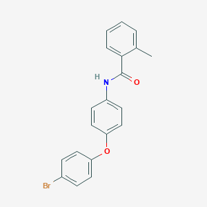 molecular formula C20H16BrNO2 B339984 N-[4-(4-bromophenoxy)phenyl]-2-methylbenzamide 