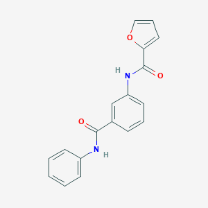 molecular formula C18H14N2O3 B339987 N-[3-(phenylcarbamoyl)phenyl]furan-2-carboxamide 