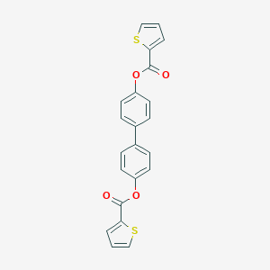 molecular formula C22H14O4S2 B339998 BIPHENYL-4,4'-DIYL DITHIOPHENE-2-CARBOXYLATE 