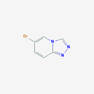 molecular formula C6H4BrN3 B034002 6-Bromo-[1,2,4]triazolo[4,3-a]pyridine CAS No. 108281-79-4