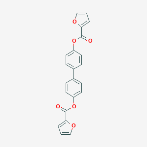 molecular formula C22H14O6 B340090 BIPHENYL-4,4'-DIYL DIFURAN-2-CARBOXYLATE 