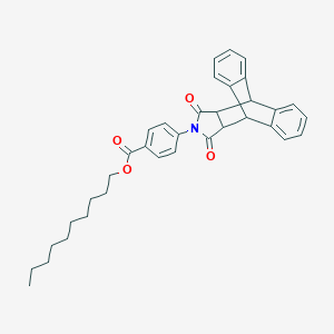molecular formula C35H37NO4 B340136 decyl 4-(16,18-dioxo-17-azapentacyclo[6.6.5.0~2,7~.0~9,14~.0~15,19~]nonadeca-2,4,6,9,11,13-hexaen-17-yl)benzoate 