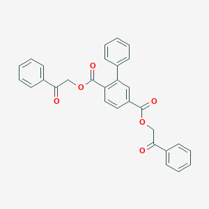 molecular formula C30H22O6 B340149 bis(2-oxo-2-phenylethyl) biphenyl-2,5-dicarboxylate 