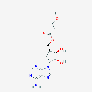 [(1R,2R,3R)-4-(6-aminopurin-9-yl)-2,3-dihydroxycyclopentyl]methyl 3-ethoxypropanoate