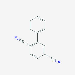 molecular formula C14H8N2 B340165 biphenyl-2,5-dicarbonitrile 