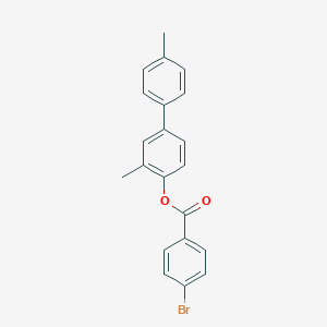 molecular formula C21H17BrO2 B340178 3,4'-dimethylbiphenyl-4-yl 4-bromobenzoate 