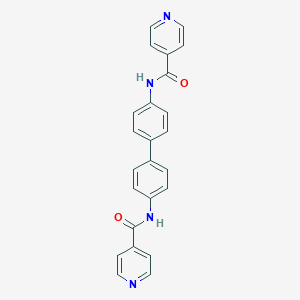 molecular formula C24H18N4O2 B340181 N,N'-([1,1'-Biphenyl]-4,4'-diyl)diisonicotinamide 