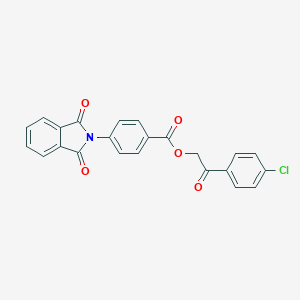 molecular formula C23H14ClNO5 B340205 2-(4-chlorophenyl)-2-oxoethyl 4-(1,3-dioxo-1,3-dihydro-2H-isoindol-2-yl)benzoate 