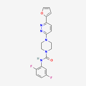 molecular formula C19H17F2N5O2 B3402084 N-(2,5-difluorophenyl)-4-[6-(furan-2-yl)pyridazin-3-yl]piperazine-1-carboxamide CAS No. 1049264-90-5