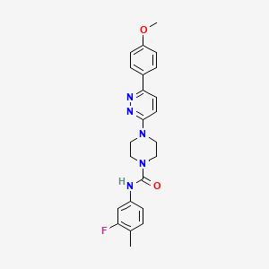 molecular formula C23H24FN5O2 B3402249 N-(3-fluoro-4-methylphenyl)-4-[6-(4-methoxyphenyl)pyridazin-3-yl]piperazine-1-carboxamide CAS No. 1049338-90-0