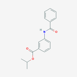 molecular formula C17H17NO3 B340242 Isopropyl 3-(benzoylamino)benzoate 
