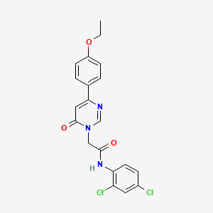 molecular formula C20H17Cl2N3O3 B3402691 N-(2,4-dichlorophenyl)-2-(4-(4-ethoxyphenyl)-6-oxopyrimidin-1(6H)-yl)acetamide CAS No. 1060191-15-2