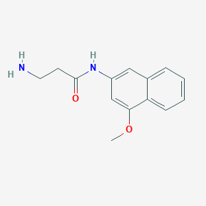 3-amino-N-(4-methoxynaphthalen-2-yl)propanamide