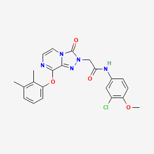 molecular formula C22H20ClN5O4 B3403476 N-(3-chloro-4-methoxyphenyl)-2-[8-(2,3-dimethylphenoxy)-3-oxo-2H,3H-[1,2,4]triazolo[4,3-a]pyrazin-2-yl]acetamide CAS No. 1115960-08-1