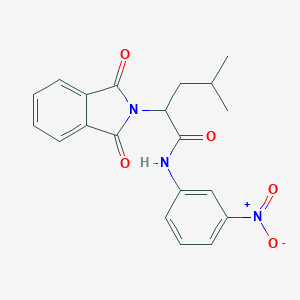 molecular formula C20H19N3O5 B340372 2-(1,3-dioxo-1,3-dihydro-2H-isoindol-2-yl)-N-{3-nitrophenyl}-4-methylpentanamide 